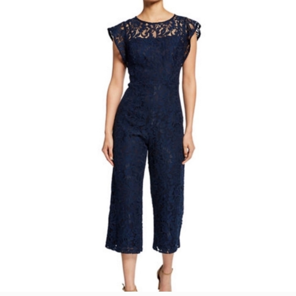 Donna Ricco Lace Jumpsuit